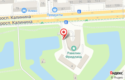 Продовольственный магазин в Московском районе на карте