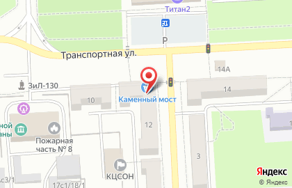 Гастроном Каменный мост на Транспортной улице на карте