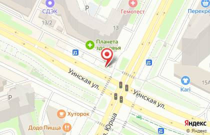 Киоск по продаже фруктов и овощей в Мотовилихинском районе на карте