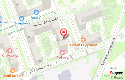 Центр стоматологии для детей и взрослых Добрый Крокодил на бульваре Веласкеса на карте