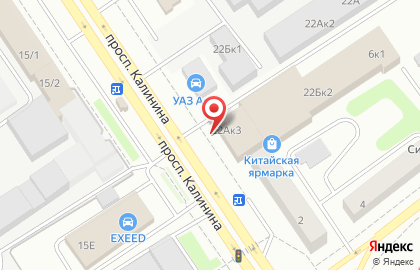 Автосервис FIT SERVICE на проспекте Калинина, 22а к 3 в Барнауле на карте