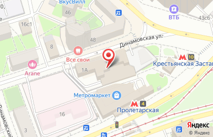 Хороший ветеринар на улице Динамовская на карте