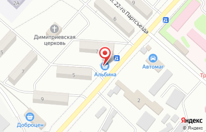 Мини-маркет Альбина на улице Мира на карте