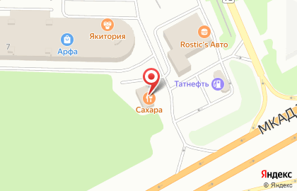 Кафе Сахара в Москве на карте