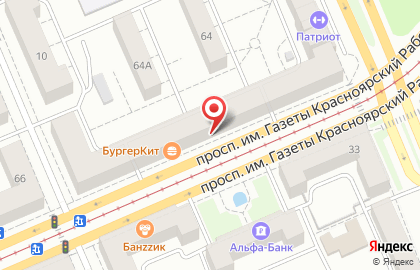 Банк Открытие в Красноярске на карте