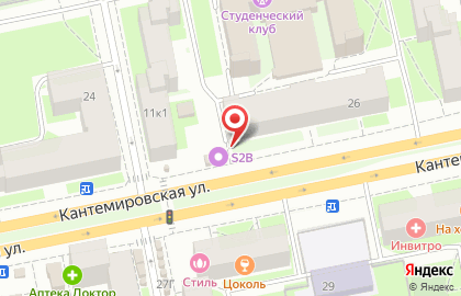 Киоск по ремонту обуви на Кантемировской улице на карте