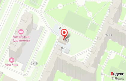 Мини-дом на проспекте Ветеранов на карте