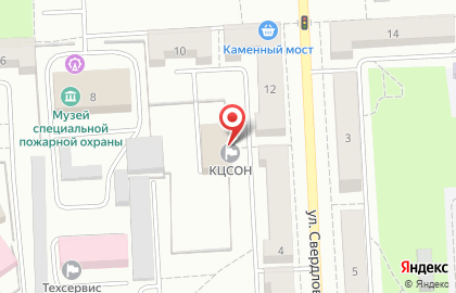 Комплексный центр социального обслуживания населения на улице Свердлова на карте