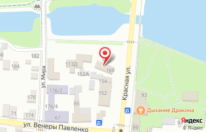 Торговая компания Промтекс-юг на Красной улице на карте