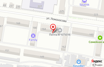 Почтовое отделение №16 на улице Ломоносова на карте