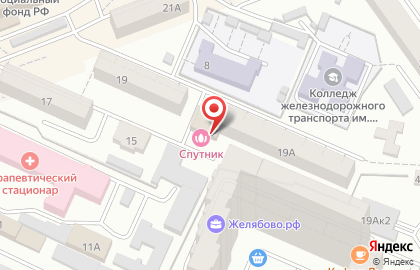 Оздоровительный комплекс Спутник в Железнодорожном районе на карте