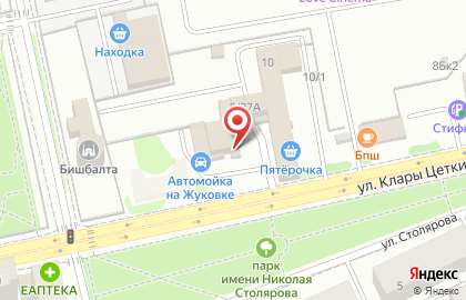 Шиномонтажная мастерская R16 на улице Жуковка на карте
