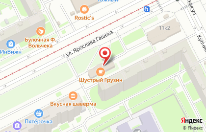 Сеть ателье по пошиву и ремонту одежды, ИП Андрейчева О.Ю. на улице Ярослава Гашека на карте