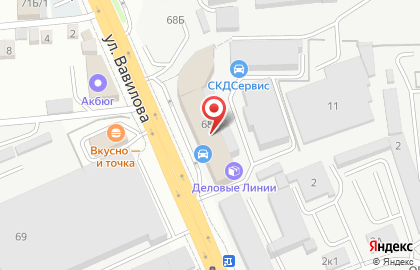 Автосервис Вилгуд на улице Вавилова на карте