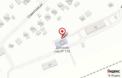 Детский сад №115 в Октябрьском районе на карте