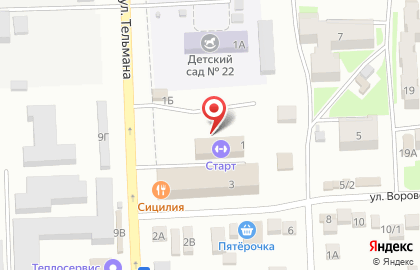 Ажур на улице Воровского на карте
