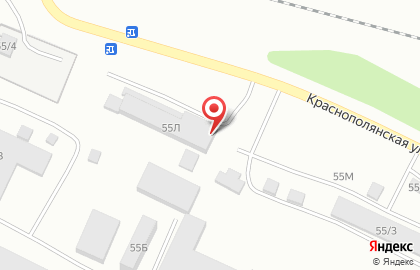 Оптово-производственная фирма Барко на Краснополянской улице на карте