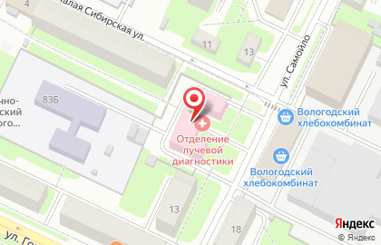Поликлиника Поликлиника №2 в Вологде на карте