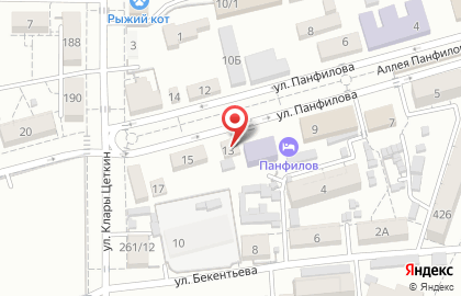 Детская музыкальная школа №3 на улице Панфилова на карте