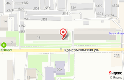 Агентство недвижимости Риэлт-сервис на Комсомольской на карте