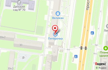 Супермаркет Пятёрочка на проспекте Мира, 28 к 1 на карте