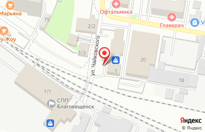 Кафе японской кухни Япоша-сан на улице Чайковского на карте