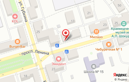 Магазин optima на проспекте Ленина на карте