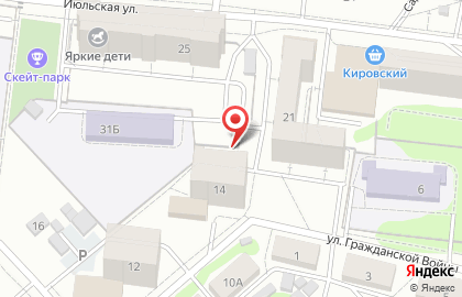 Старый парк в Парковом переулке на карте