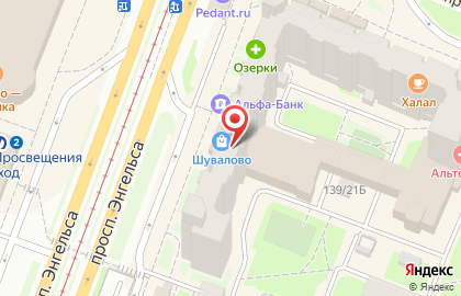 Ателье Эталон СПб на проспекте Просвещения на карте