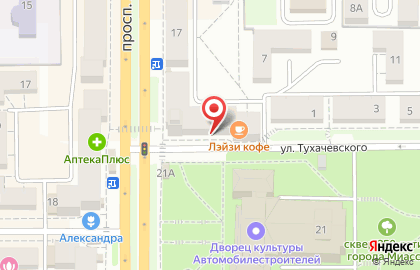 Магазин продуктов на проспекте Автозаводцев на карте