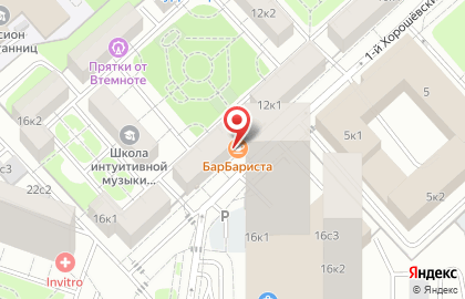 Продуктовый магазин в Москве на карте