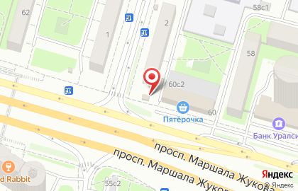 Киоск печатной продукции МК-сервис на проспекте Маршала Жукова на карте