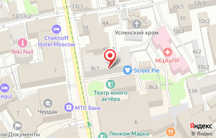 Студия коррекции фигуры Slim'n Glow на улице Малая Дмитровка на карте