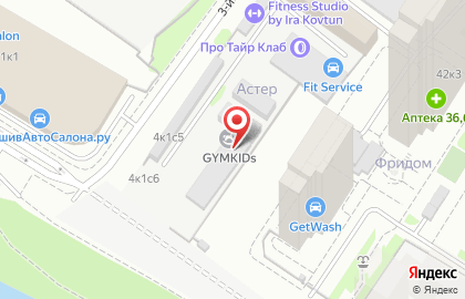 Гимнастический центр Джим Кидс в Хорошево-Мневниках на карте