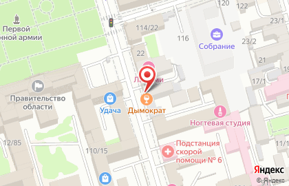 Сеть кафе здорового питания Обедово на проспекте Соколова на карте
