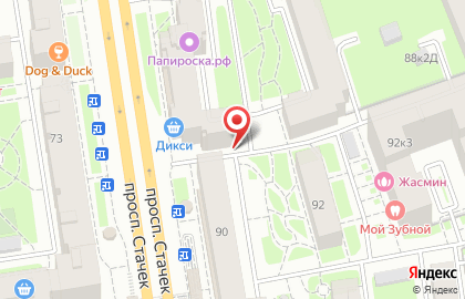 Магазин разливного пива ГлавПиво на проспекте Стачек на карте