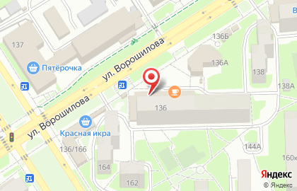 Ветеринарная аптека Дикси на улице Ворошилова на карте