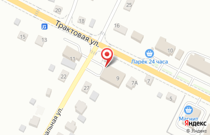 Супермаркет Мария-Ра на Трактовой улице на карте