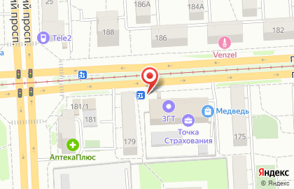 Продуктовый киоск в Калининском районе на карте