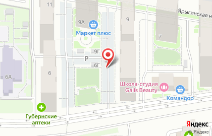 Магазин пива Пиvkoff на Ярыгинской набережной на карте