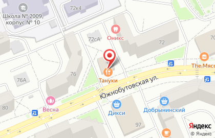 Японский ресторан Тануки на Южнобутовской улице на карте