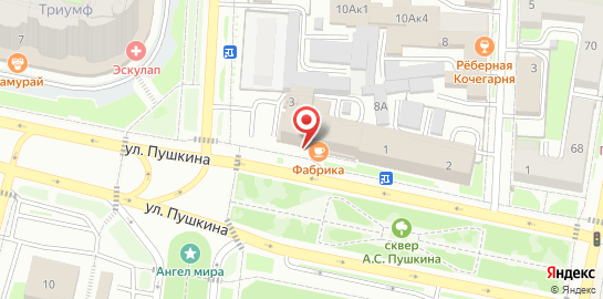 Кабинет коррекции зрения для детей и подростков ПроЗрение на улице Пушкина на карте