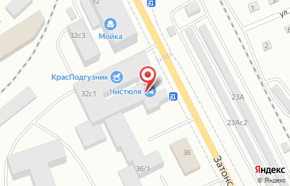 Автомойка Чистюля в Свердловском районе на карте