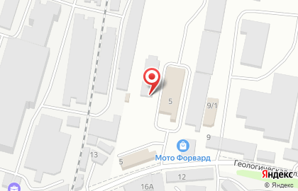 Торговая компания Арсенал на Геологической улице на карте