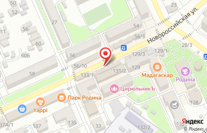 Магазин Дюна на Новороссийской улице на карте