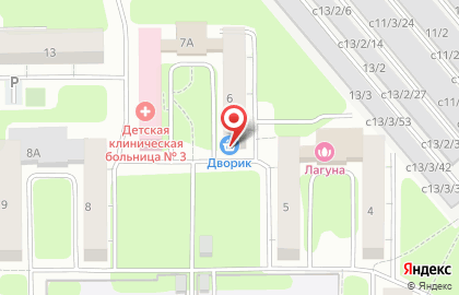 Продуктовый магазин Дворик в Заводском районе на карте