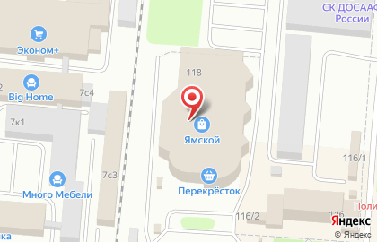 Салон мягкой мебели Фабрика Москва на Ямской улице на карте