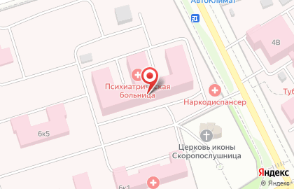 Республиканская психиатрическая больница на улице Пирогова на карте