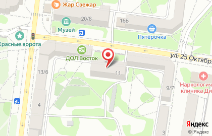 Центр дополнительного образования детей Заречье в Кировском районе на карте