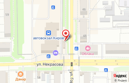 Магазин фруктов и овощей на улице Горького на карте